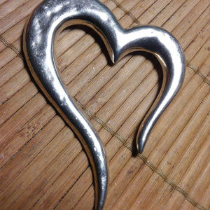 Taxco Mexico Sterling Silver Brooch 3" Long 19 Gra